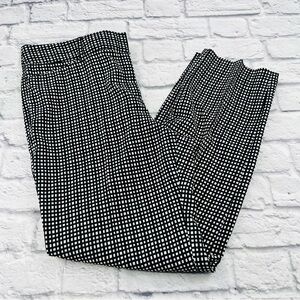 Hope and Harlow Size 16b Black and White Checkered Women's Straight Leg Pants